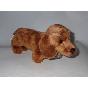Yomiko Classics PLUSH DACHSHUND PUPPY DOG Brown 12 inch Stuffed Animal Toy